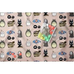 스튜디오 지브리 면직물 (2야드(72인치 x 58인치))