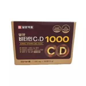 [하프클럽/기타]일양약품 일양비타민C앤D 1000, 1,100g X 100정 1개