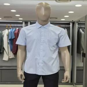 [브렌우드][매직셔츠] 레귤러핏 마이크로 체크 반팔 셔츠 BRSDM26241BUX_CA