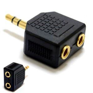 3.5mm 플러그 잭 1-2 오디오 Y 스플리터 헤드폰 오디오 코드 어댑터 장치 연결 헤드셋 액세서리
