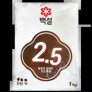 핵산 2.5 백설 1K 피자집 짬뽕용 조미료 테이크아웃용 볶음요리용