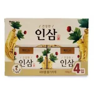 오곡비누 식물성 팜유 인삼추출물 건강한 인삼비누 4개입