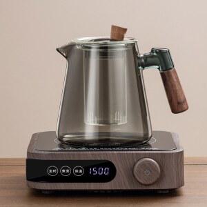 전기 하이라이트 차끓이기 티팟 1구 우드 1300W 1L 1500W보온포함 끓이기용 방커