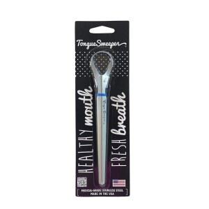 TONGUE SWEEPER MODEL P 등급, 식기 사용 향상, 스테인리스 치과 학교에서 스틸 클리너, 선호, 및 구강 가능, 혀 위생을 (1개) 맛 구취 세척기 감소 최고의 위한