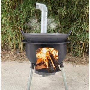 연탄 숯불 화로대 시골 야외 두꺼운모델 굴뚝x 표준형 불멍 일체형 43CM