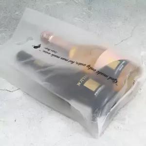 와인 2본입 봉투 비닐 쇼핑백 캐리어 100장