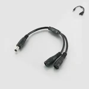 잭 DC 전원 변환 젠더 20cm 12V 선 Plug Jack x 2