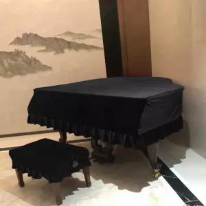 피아노 커버 벨벳 대형 가리개 먼지차단 교회 럭셔리 악기 삼각형 두꺼운 올인원 영창 건반