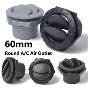 공용 공기 환기 커버, 에어컨 통풍구, 모터홈 버스 요트용, 원형 A/C 배출구, 60mm, 2.35 인치, 1-10 개