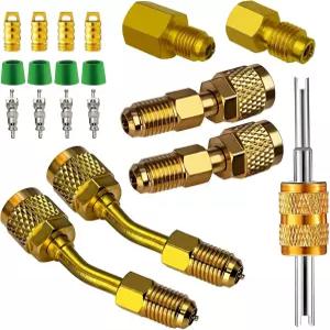 미니 스플릿 시스템용 R410a 어댑터 5/16 암컷 SAE 대 1/4 수컷 플레어 1/2인치 1/4인치 HVAC 및 냉장