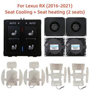 렉서스 RX 2016-2021년식 전면 시트에 적합한 차량 쿨링, 지능형 등받이 팬, 에어컨 패널 컨트롤, 신형