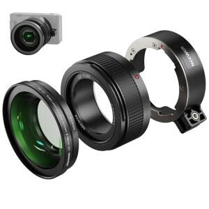 소니 ZV-1 II(ZV-1 M2)와 호환되는 NEWER 광각 렌즈 2인치 HD 18MM + 10배 추가 매크로 렌즈(확장 튜브 포함) 베이오넷 마운트 카메라 액세서리 사진 LS-86
