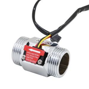 YF-B 물 흐름 홀 스트림 센서 스위치 유량 계량기 DN25, 산업용 터빈 DC3.5 ~ 24V 와이어 연결 스테인레스