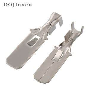 20개 9.5mm 자동차용 구리 크림핑 터미널 남성 와이어 하네스 케이블 커넥터 핀