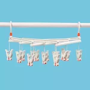PL 이지 건조대 자바라 빨래집게 건조대(14p) (화이트) No10
