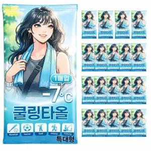 [프렌즈] 쿨링타올 특대형 아이스 쿨타월 수건 10EA(700x300mm)