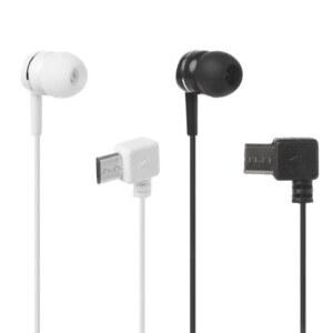 싱글 사이드 마이크로 USB 5 핀 포트 보조 이어폰 헤드셋, 인이어 헤드폰