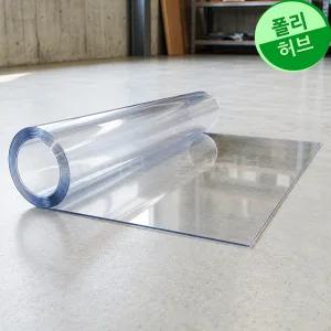 폴리허브 국산 렉산롤 폴리카보네이트 시트 평판 썬룸 캐노피 지붕 처마 판넬 두께 1t 20미터 1롤