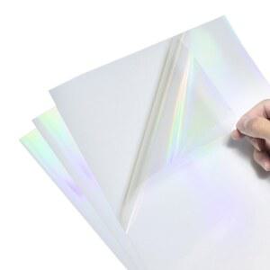 투명 네이션 접착 오버레이 A4 A4 스티커 PCS 사진 하프 4 2 종이