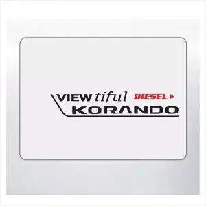D24 VDJ621P0 뷰티풀코란도호환 주유구 데칼스티커