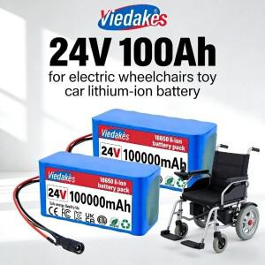 24V 100Ah 충전식 배터리 7S3P 리튬 포함 전동 휠체어 스쿠터 파워 휠용