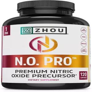 저우 N.O Pro - 비트 루트 L 아르기닌 천연 산화질소 부스터를 함유한 남녀 심장 근육 및 지원을 위한