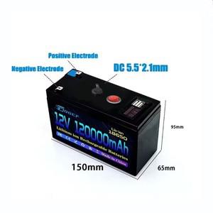 18650 태양광 리튬 배터리 120Ah 12.6V 내장형 30A BMS 고전류 전기차 및