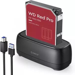ORICO HDD 케이스 25/35인치 SSD용 USB 30에서 SATA 하드 UASP 지원 Windows/Mac/PS4 DD8U3와 호환되는 2V