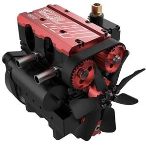 TOYAN FS-L200AC 4 스트로크 공냉식 엔진 7cc 인라인 2 실린더 니트로 내연 기관 모델 키트