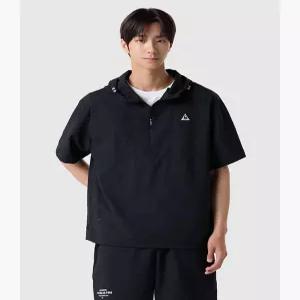 르꼬끄 유니 시어서커 루즈핏 반팔 아노락 - 블랙 QR223LJK62 6307004