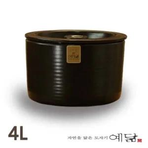 현관 소금 항아리 옹기 단지 4L 용량 쌀독 옹기쌀독 쌀통