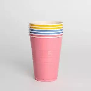 [셀러허브]플라스틱컵 컬러컵 6개입(250ml) 다회용 물컵 (S43255172)