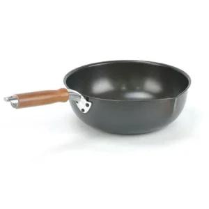 주방용품 나무손잡이 업소용 경질 웍 북경팬 28호-28cm