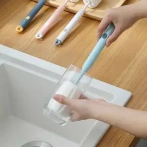[하프클럽/알티피아]D 컵 세척솔 젖병 텀블러 물병 브러쉬 젖병솔 화이트