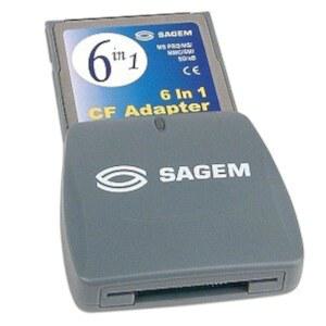 SAGEM COMPACTFLASH에서 MS PRO /MS /MMC /SM /SD /XD 카드 어댑터로 - CF 타입 I 슬롯을 6-IN-1 리더로 변환하세요!
