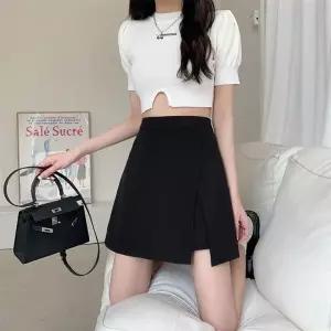 [VCLMJ25M]밴딩 스판 깔끔 미니 치마 블랙치마바지 바지