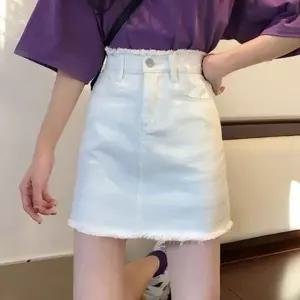 [VC6KL078]여성스커트 A라인 하이웨스트 데님스커트