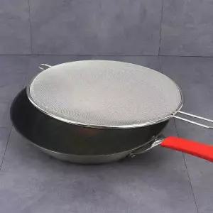 후라이팬뚜껑 다용도 청결망 스텐 후라이팬 덮개 뚜껑 커버(소)