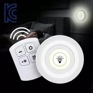 KC인증 터치등 리모콘 원형 LED 무드등 1P DD-10013