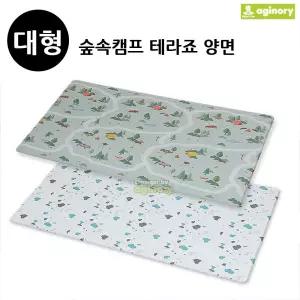 (양면 대형) 놀이방 매트 숲속캠프 테라죠/거실/놀이/아기/유아/바닥/어린이/방바닥/어린이방/애기/메트