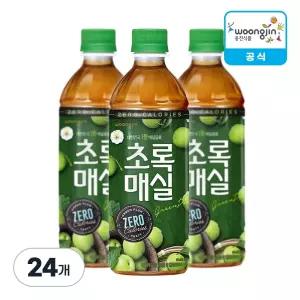 웅진식품 초록매실 제로 500ml, 24개
