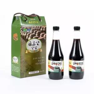 우리전통식품 - 금오산 간장+맛간장 600ml (2개세트)