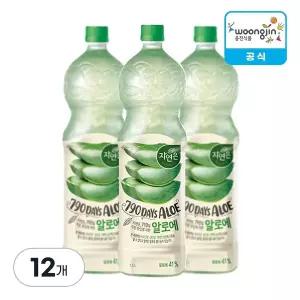 [웅진식품] 자연은 알로에 1.5L, 12개