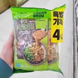 풀무원 우렁 강된장 비법 양념 140g x 4개 아이스박스포장