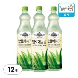 [웅진식품] 가야농장 알로에 1.5L, 12개