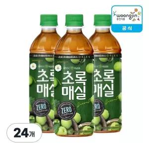 [웅진식품] 초록매실 제로 500ml, 24개