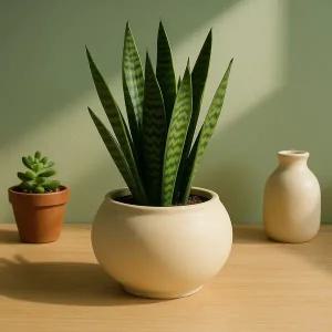 샌드화이트 볼형 토분 화분 특대 18x15cm 인테리어 데코 식물화분