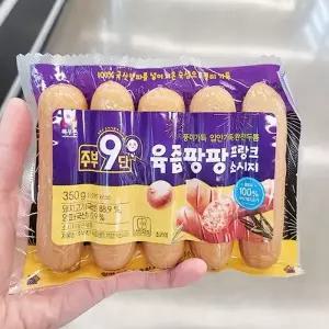 목우촌 주부9단 육즙팡팡 프랑크 소시지 350g 아이스박스포장