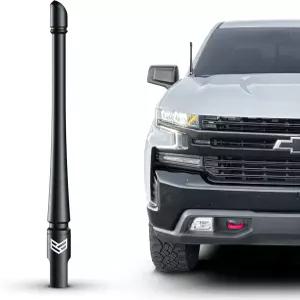 RONIN FACTORY 쉐보레 실버라도 및 GMC 시에라 액세서리용 트럭 안테나 2014 방지 - 세차 안전 단기 교체