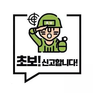 초보운전 OTO583C4 신고합니다 차량 알림 안내 야광 반사 스티커 왕초보 주의 글자